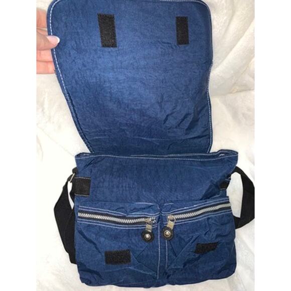 Kipling Madhouse Messenger Bag‎ Navy Blue Unisex Adjustable Strap - Picture 4 of 8